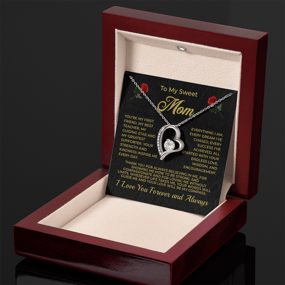 ShineOn Fulfillment Jewelry To My Sweet Mom - Forever Love Necklace - GHR1084