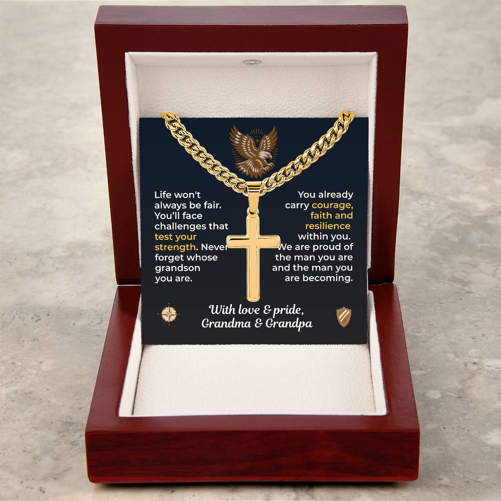 ShineOn Fulfillment Jewelry To Our Grandson – Strength, Faith & Resilience - GHR1219