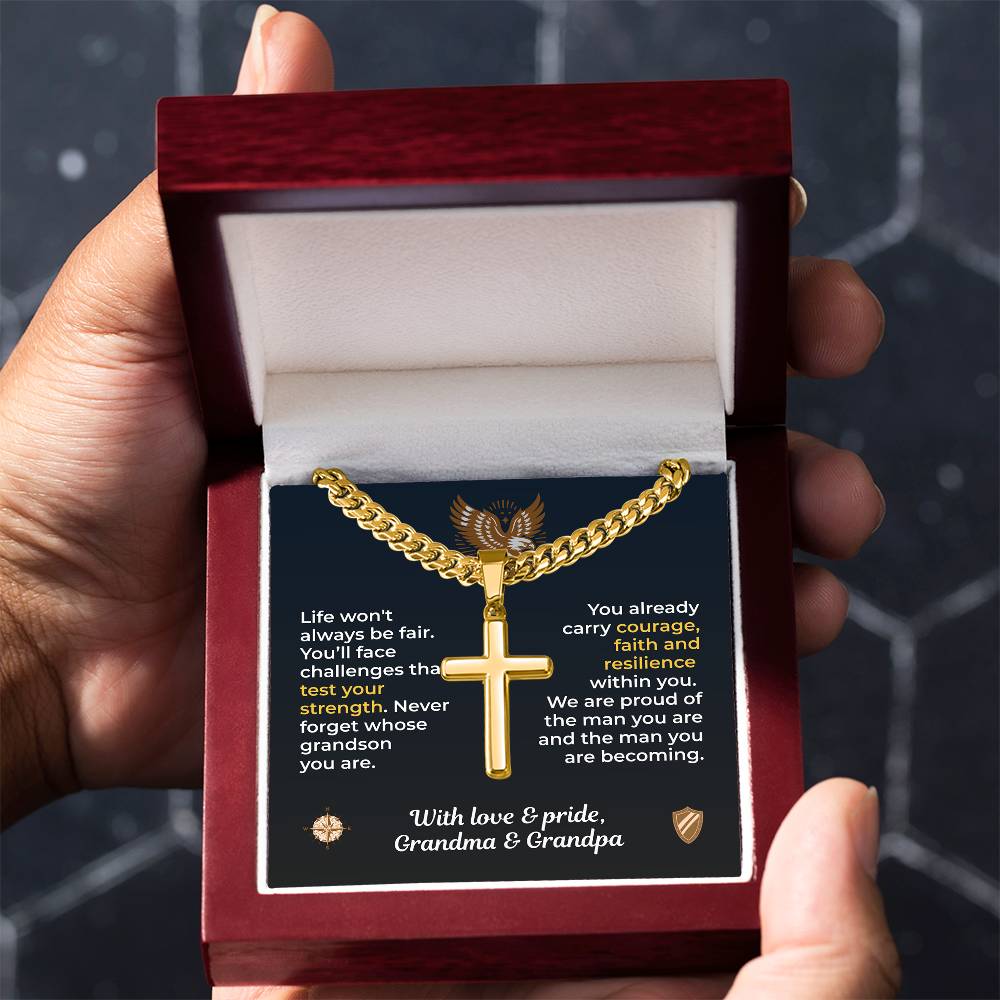 ShineOn Fulfillment Jewelry To Our Grandson – Strength, Faith & Resilience - GHR1219
