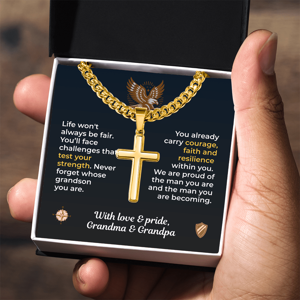 ShineOn Fulfillment Jewelry To Our Grandson – Strength, Faith & Resilience - GHR1219
