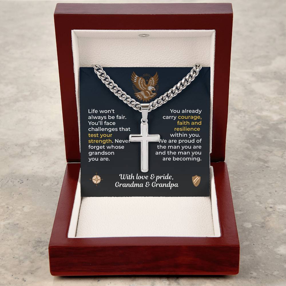 ShineOn Fulfillment Jewelry To Our Grandson – Strength, Faith & Resilience - GHR1219
