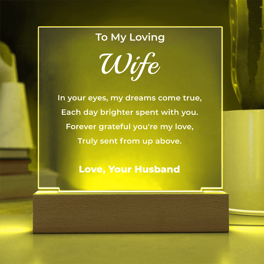 ShineOn Fulfillment Jewelry To Wife From Husband - LED Plaque