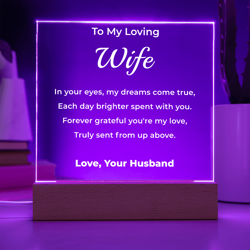 ShineOn Fulfillment Jewelry To Wife From Husband - LED Plaque