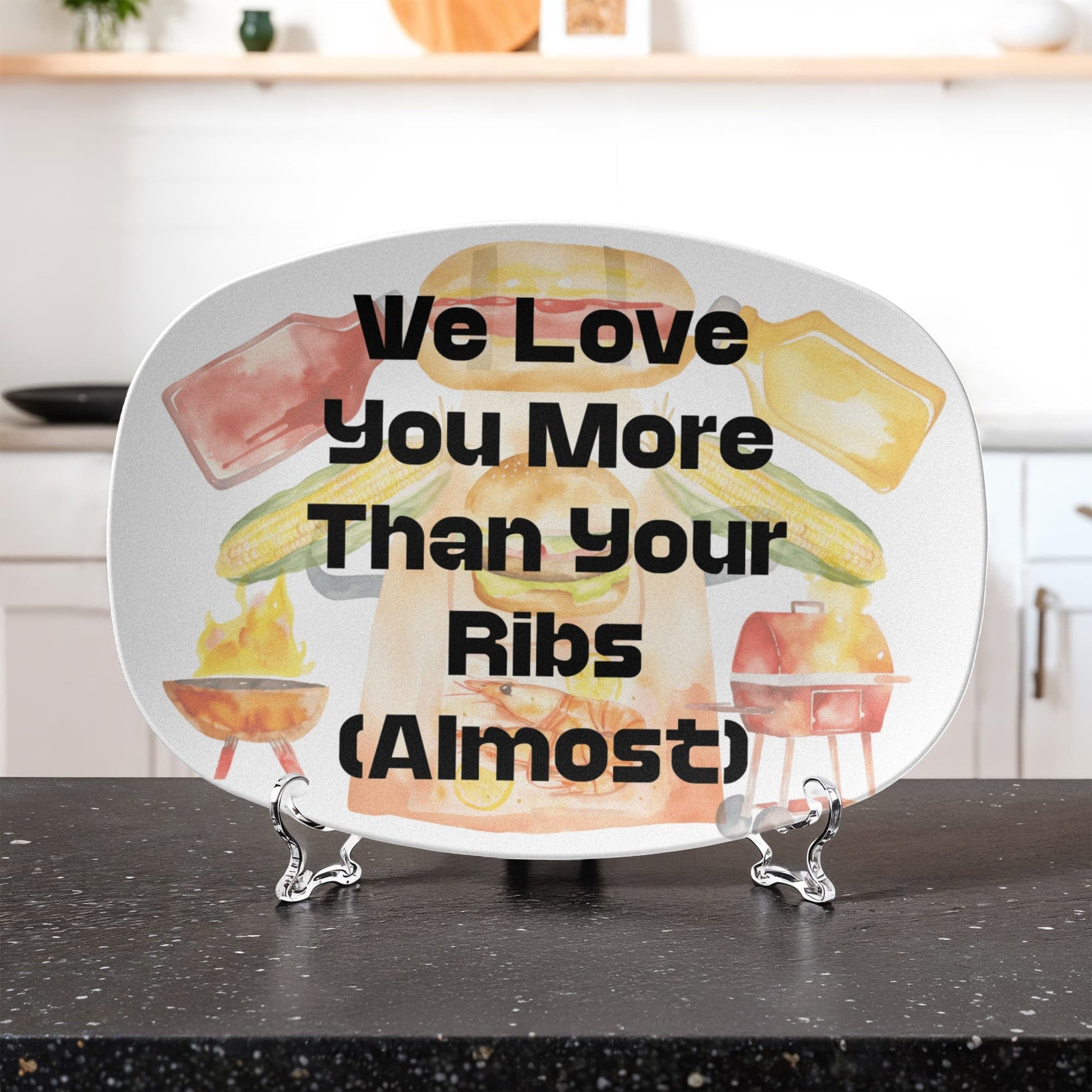 ShineOn Fulfillment Kitchenware 10”x14” Platter BBQ Catchall Tray - GHR1133