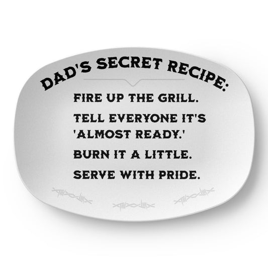 ShineOn Fulfillment Kitchenware 10”x14” Platter Dad's Secret Recipe - Platter - GHR1131
