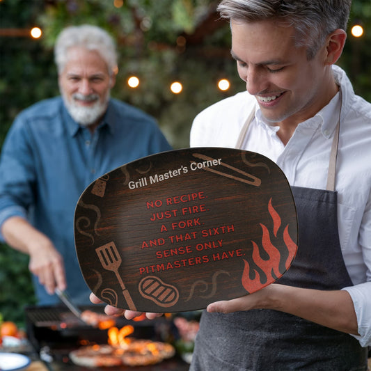 ShineOn Fulfillment Kitchenware 10”x14” Platter Grill Master's Corner – Catchall Tray - GHR1151