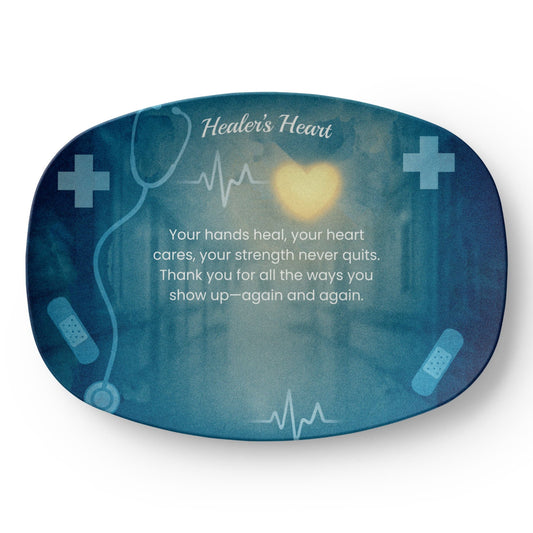 ShineOn Fulfillment Kitchenware 10”x14” Platter Healer's Heart – Catchall Tray - GHR1149