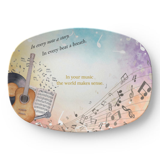 ShineOn Fulfillment Kitchenware 10”x14” Platter In Tune with Life – Catchall Tray - GHR1146