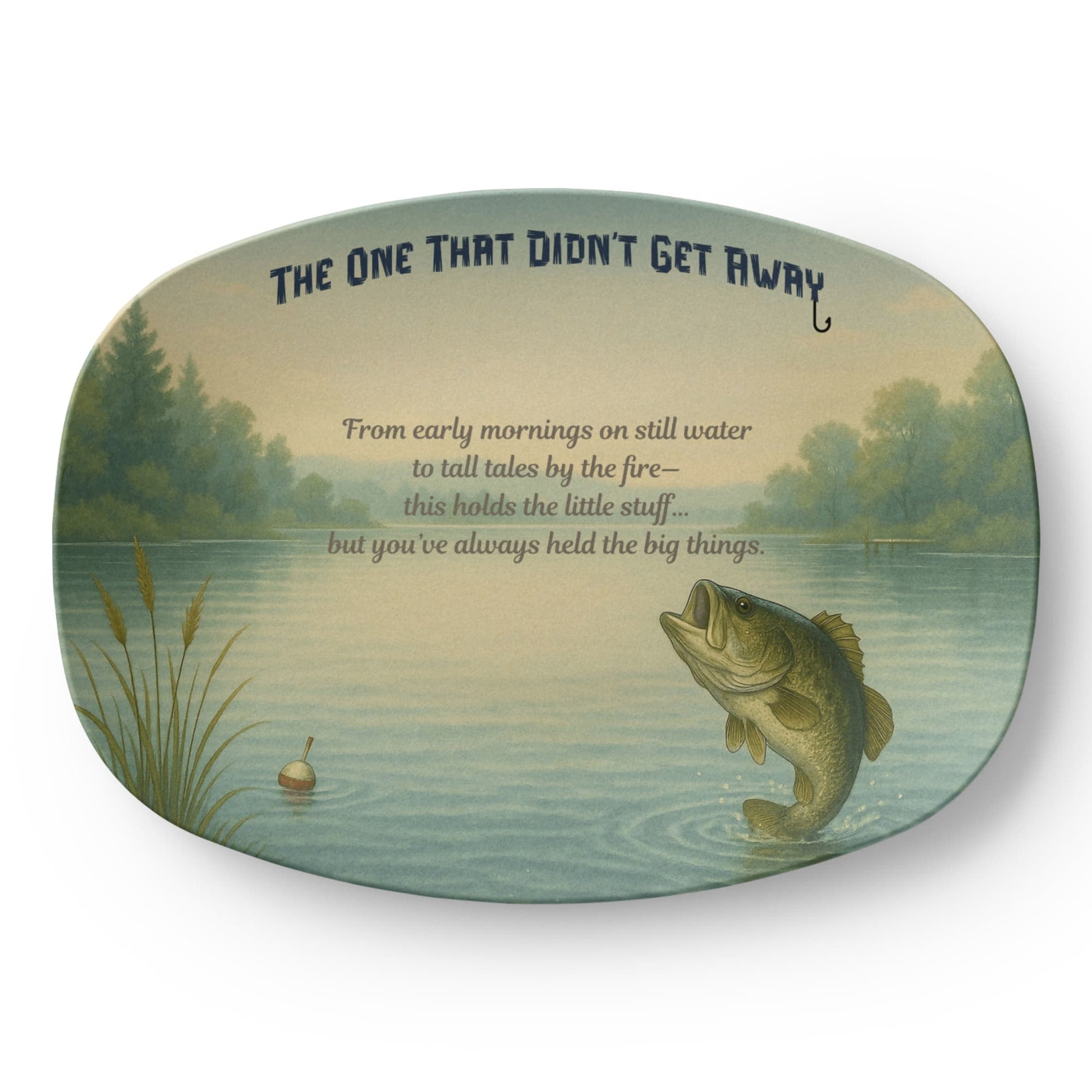 ShineOn Fulfillment Kitchenware 10”x14” Platter The One That Didn't Get Away – Fishing Catchall Tray - GHR1143