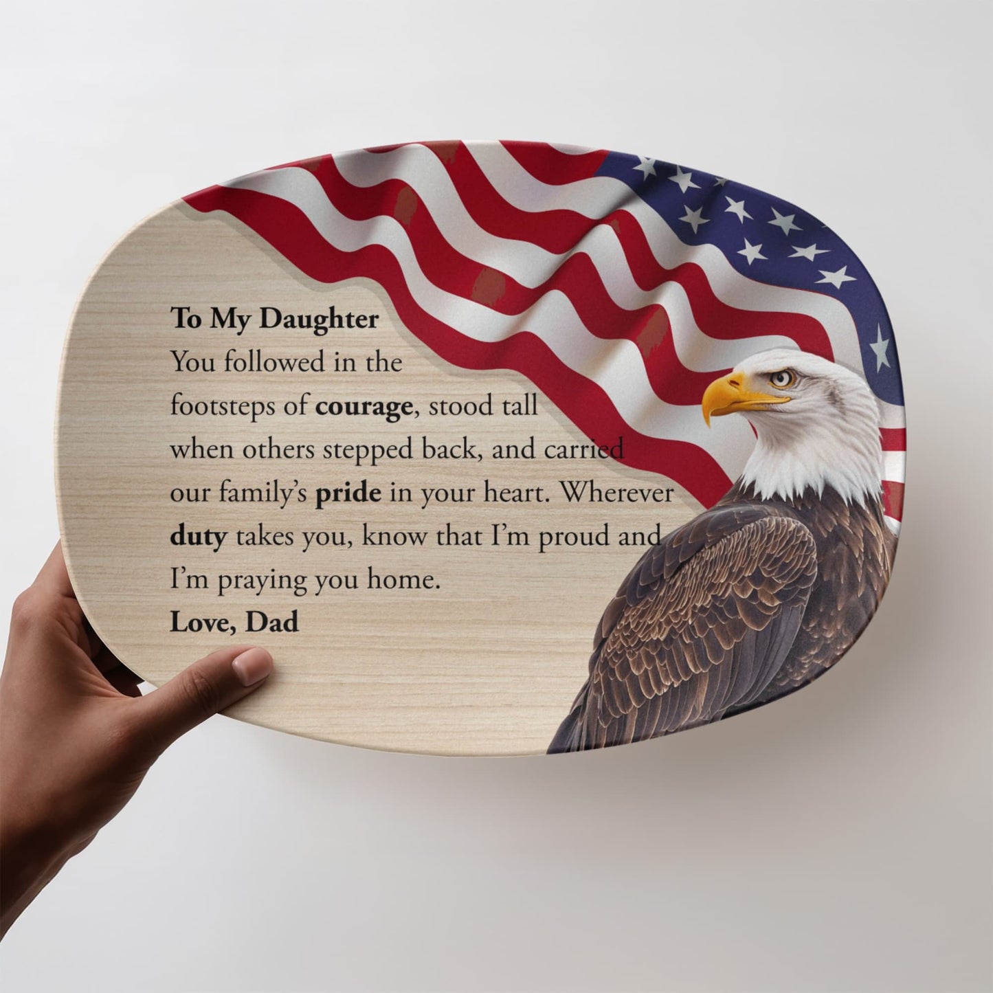 ShineOn Fulfillment Kitchenware 10”x14” Platter To My Daughter Who Serves – GHR1230