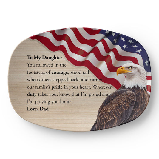 ShineOn Fulfillment Kitchenware 10”x14” Platter To My Daughter Who Serves – GHR1230